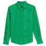 Ladies Long Sleeve Easy Care Shirt-CourtGreen Joe's USA Court Green X-Small