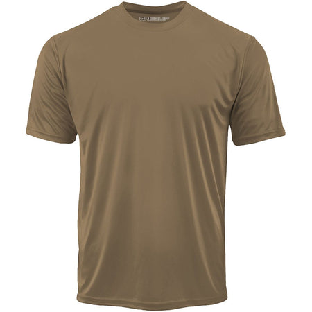 DRIEQUIP Men's Athletic All Sport Training Tee Shirts Activewear DRI-EQUIP Coyote Brown