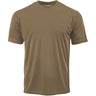 DRIEQUIP Men's Athletic All Sport Training Tee Shirts-CoyoteBrown Activewear DRI-EQUIP Coyote Brown X-Small