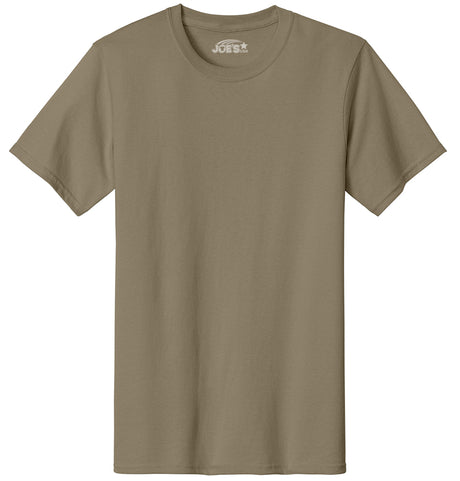 Joe's USA Mens Heavyweight Wholesale 6.1-ounce, 100% Cotton T-Shirt - Coyote Brown - JUSA T-Shirts Joe's USA Coyote Brown S