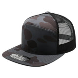 Pit Bull - PB250 - Shiny Camo Camper Trucker Hat | Wholesale Camo Snapback Cap