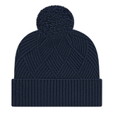 Cap America iK8554 Premium Diagonal Weave Knit Cap with Cuff