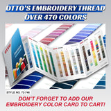 OTTO Embroidery Metallic Thread #40 1,100 yd. Cone OTTO 157-110