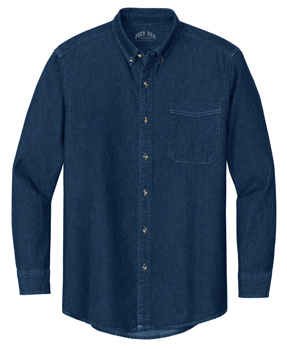 Mens Long Sleeve Value Denim Shirt