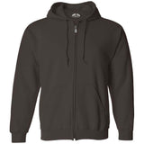 Joe's USA Men's Full Zipper Hoodies - Hooded Sweatshirts in 28 Colors. Sizes S-5XL-Chocolate Sweatshirts/Fleece Joe's USA Chocolate S
