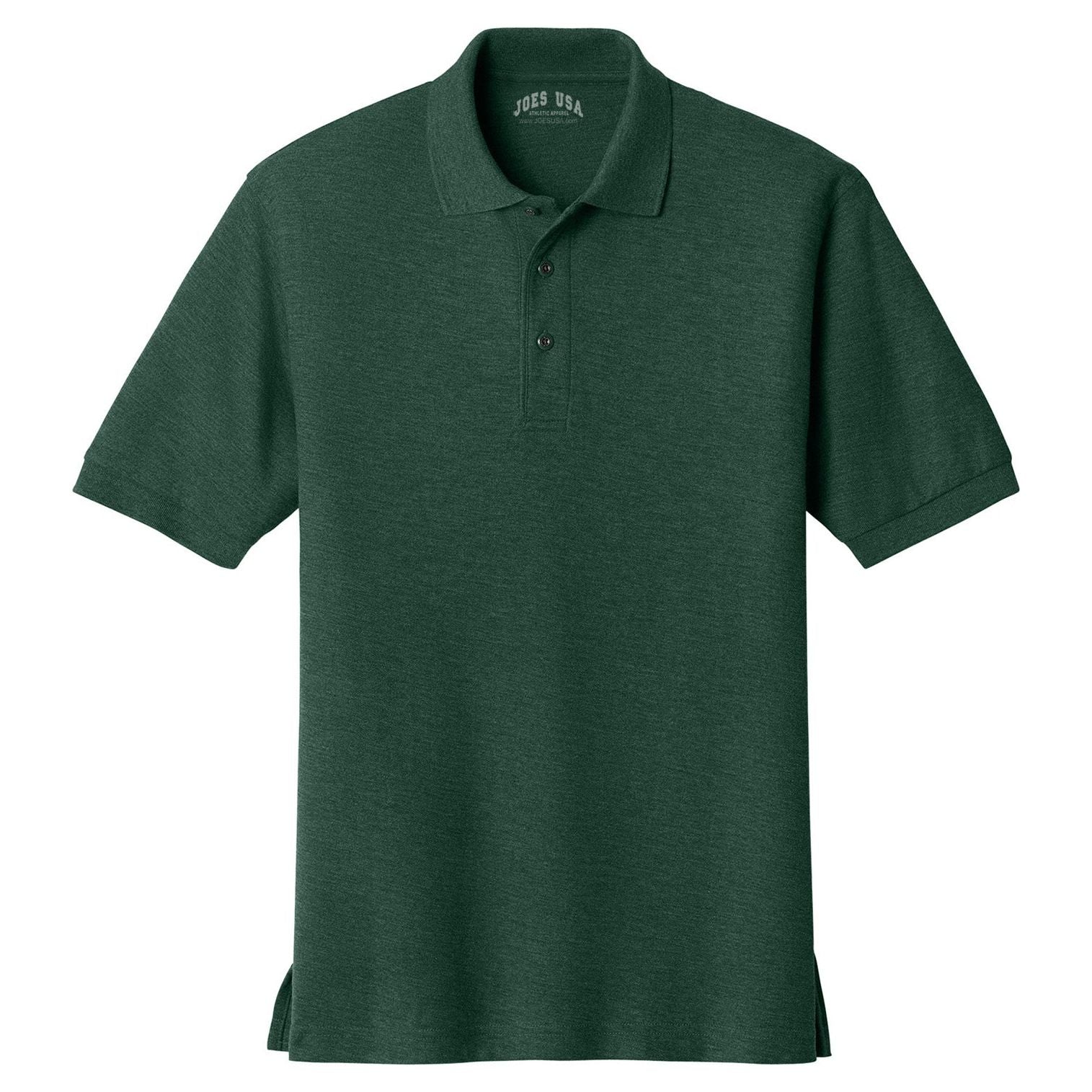 Joe's USA Men's Silk Touch™ Polo Polos/Knits Joe's USA Dark Green X-Small