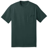 Joe's USA Pocket Tee Shirt- 50/50 Poly Cotton-DarkGreen Joe's USA Dark Green S