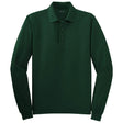 Joe's USA Mens Long Sleeve Silk Touch Polo Joe's USA X-Small Dark Green