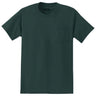 Joe's USA Mens Pocket Tee's 6.1-ounce, 100% Cotton T-Shirts - Dark Green T-Shirts Joe's USA Dark Green Small