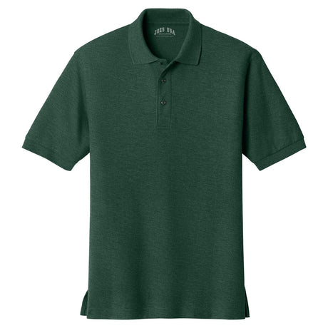 Mens Classic Silk Touch Polo Shirts in 36 Colors and Sizes: XS-6XL-DarkGreen Polos/Knits Joe's USA Dark Green X-Small