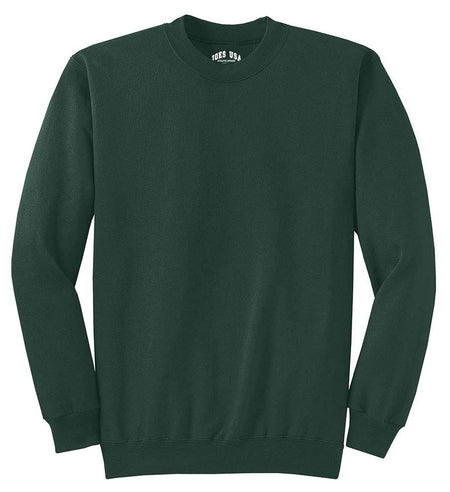 Joe's USA Men's Essential Fleece Crewneck Sweatshirt Joe's USA Small Dark Green