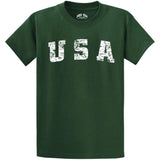 Joe's USA Vintage USA Logo Tee - Dark Green Joe's USA Dark Green Small