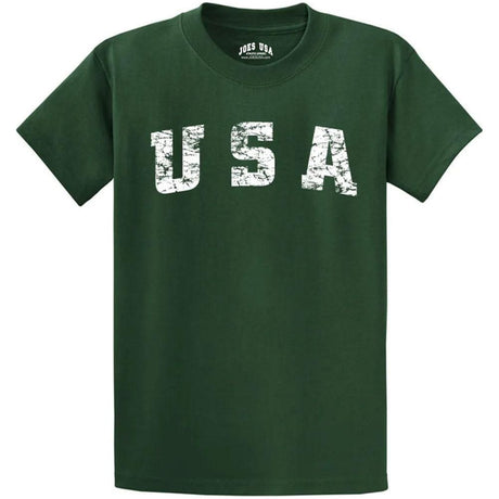 Joe's USA Vintage USA Logo Tee - Dark Green Joe's USA Dark Green Small