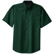 Joe's USA Tall Short Sleeve Easy Care Shirt Joe's USA Large Tall Dark Green / Navy