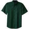 Joe's USA Tall Short Sleeve Easy Care Shirt Joe's USA Large Tall Dark Green / Navy