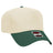 Otto Cap 31-069 - 5 Panel, Mid Profile Baseball Cap Caps OTTO CAP Dark Green / Natural