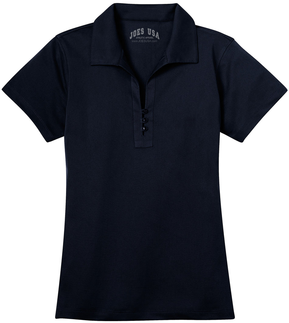 Ladies Tech Pique Polo Women's Joe's USA Dark Navy X-Small