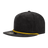 Decky 5 Panel High Profile Relaxed Corduroy Rope Hat | Decky 6043 Black/Gold Standard Hats