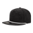 Decky 5 Panel High Profile Relaxed Corduroy Rope Hat | Decky 6043 Black/White Standard Hats