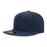 Decky 5 Panel High Profile Relaxed Corduroy Rope Hat | Decky 6043 Navy Standard Hats