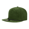 Decky 5 Panel High Profile Relaxed Corduroy Rope Hat | Decky 6043 Olive/Black Standard Hats