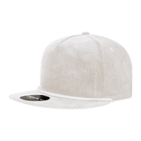 Decky 5 Panel High Profile Relaxed Corduroy Rope Hat | Decky 6043 White Standard Hats