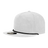 Decky 5 Panel High Profile Relaxed Corduroy Rope Hat | Decky 6043 White/Black Standard Hats