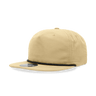 Decky 5 Panel High Profile Relaxed Cotton Blend Rope Hat | Decky 6032 Birch/Black Standard Hats