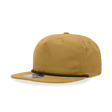 Decky 5 Panel High Profile Relaxed Cotton Blend Rope Hat | Decky 6032 Biscuit/Black Standard Hats
