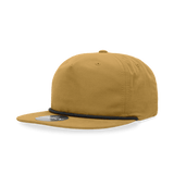 Decky 5 Panel High Profile Relaxed Cotton Blend Rope Hat | Decky 6032 Biscuit/Black Standard Hats