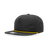 Decky 5 Panel High Profile Relaxed Cotton Blend Rope Hat | Decky 6032 Black/Gold Standard Hats