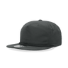 Decky 5 Panel High Profile Relaxed Cotton Blend Rope Hat | Decky 6032 Charcoal Standard Hats