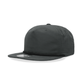 Decky 5 Panel High Profile Relaxed Cotton Blend Rope Hat | Decky 6032 Charcoal/Black Standard Hats