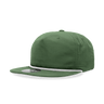 Decky 5 Panel High Profile Relaxed Cotton Blend Rope Hat | Decky 6032 Forest/White Standard Hats