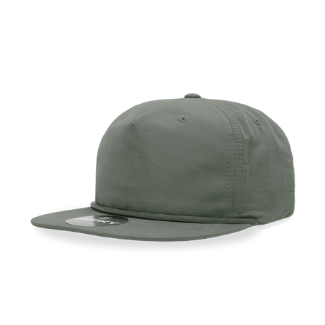 Decky 5 Panel High Profile Relaxed Cotton Blend Rope Hat | Decky 6032 Loden Standard Hats