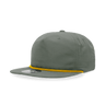 Decky 5 Panel High Profile Relaxed Cotton Blend Rope Hat | Decky 6032 Loden/Amber Standard Hats