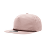 Decky 5 Panel High Profile Relaxed Cotton Blend Rope Hat | Decky 6032 Peach/Maroon Standard Hats