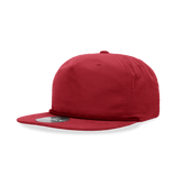 Decky 5 Panel High Profile Relaxed Cotton Blend Rope Hat | Decky 6032 Red Standard Hats