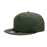 Decky 5 Panel High Profile Relaxed Cotton Blend Rope Hat | Decky 6042 Black Rope Black Rope Hats