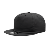 Decky 5 Panel High Profile Relaxed Cotton Blend Rope Hat | Decky 6042 Black Standard Hats