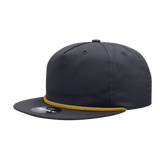 Decky 5 Panel High Profile Relaxed Cotton Blend Rope Hat | Decky 6042 Gold Rope Gold Rope Hats