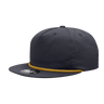 Decky 5 Panel High Profile Relaxed Cotton Blend Rope Hat | Decky 6042 Gold Rope Gold Rope Hats