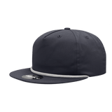 Decky 5 Panel High Profile Relaxed Cotton Blend Rope Hat | Decky 6042 Red Rope Red Rope Hats