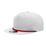 Decky 5 Panel High Profile Relaxed Cotton Blend Rope Hat | Decky 6042 Red Rope Red Rope Hats