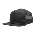 Decky 5 Panel High Profile Relaxed Cotton Blend Trucker w/Rope | Decky 6041 Black Standard