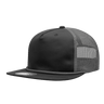 Decky 5 Panel High Profile Relaxed Cotton Blend Trucker w/Rope | Decky 6041 Black/Charcoal Standard
