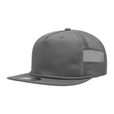 Decky 5 Panel High Profile Relaxed Cotton Blend Trucker w/Rope | Decky 6041 Charcoal Standard