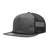 Decky 5 Panel High Profile Relaxed Cotton Blend Trucker w/Rope | Decky 6041 Charcoal/Black Standard