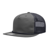 Decky 5 Panel High Profile Relaxed Cotton Blend Trucker w/Rope | Decky 6041 Charcoal/Navy Standard