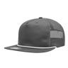 Decky 5 Panel High Profile Relaxed Cotton Blend Trucker w/Rope | Decky 6041 Charcoal/White Standard